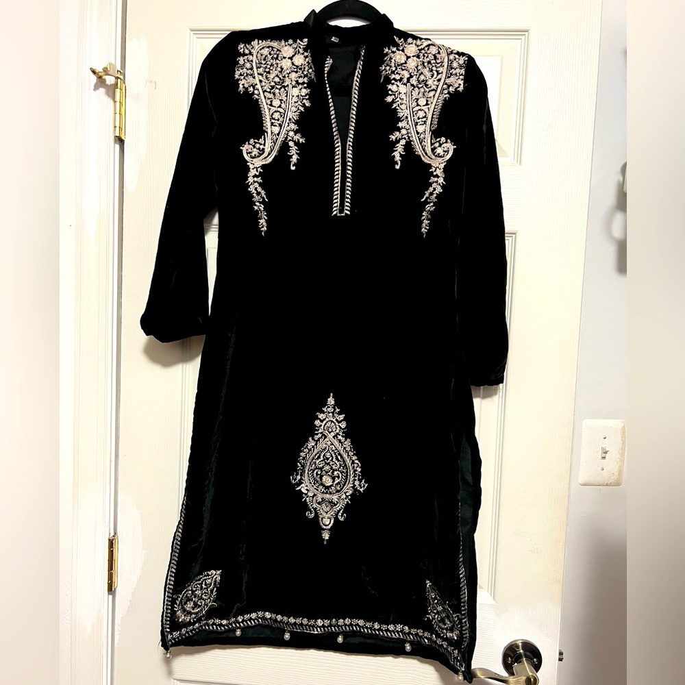 Pakistani indian designer winter outfit